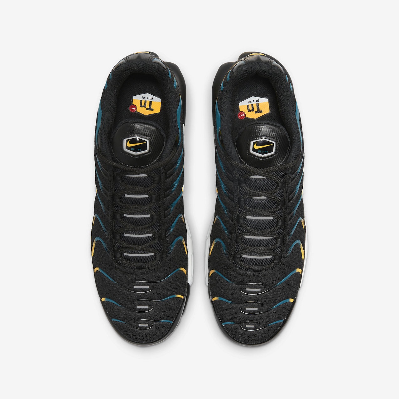 Nike Air Max Plus Tn Black Teal Yellow мініатюра 3